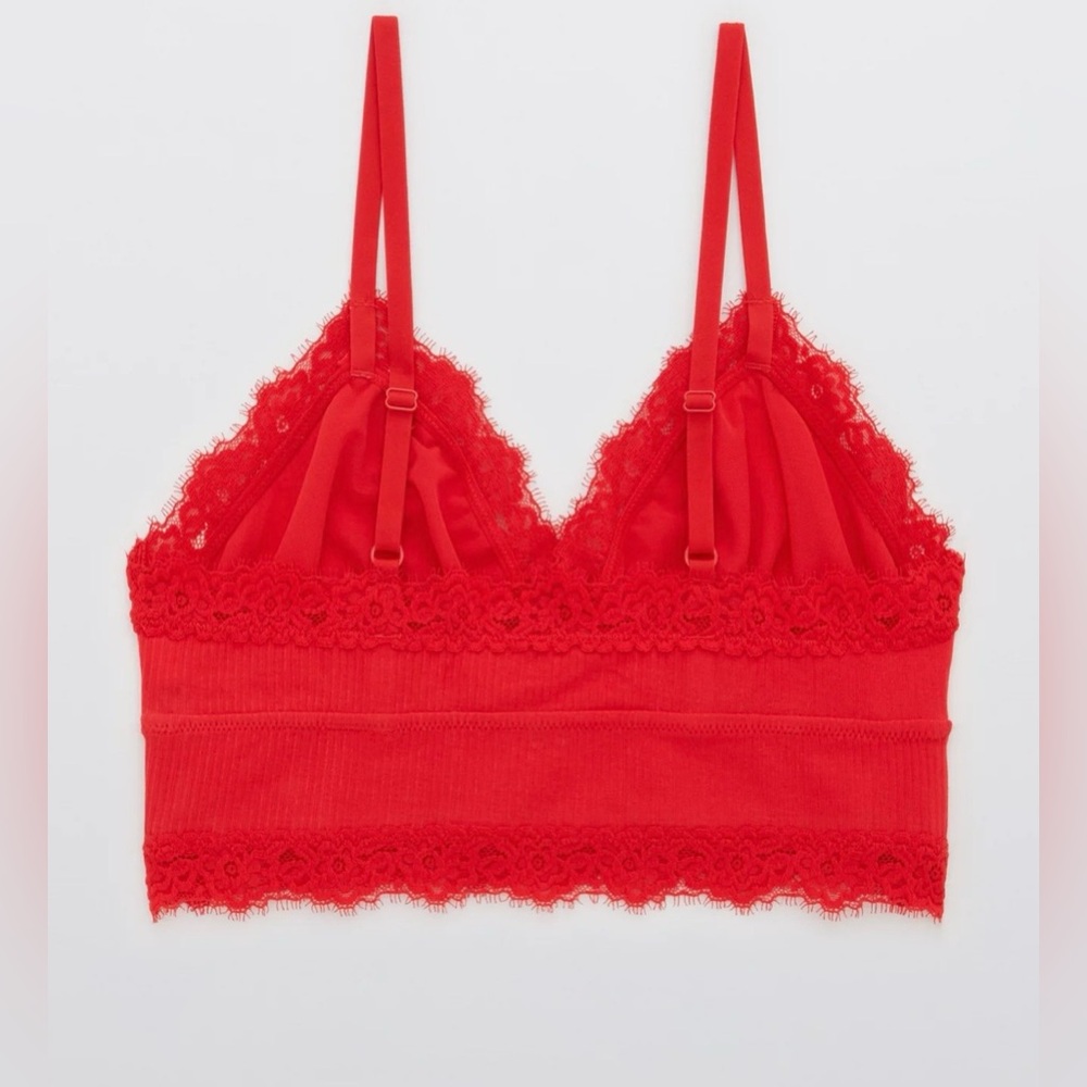 aerie Longline Eyelash Trim Bralette - Picture 4 of 8